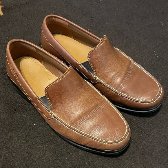 Cole Haan 8.5W C25477 Men's Grand OS Santa Barbara Harvest Brown Driving Loafer - Picture 2 of 3